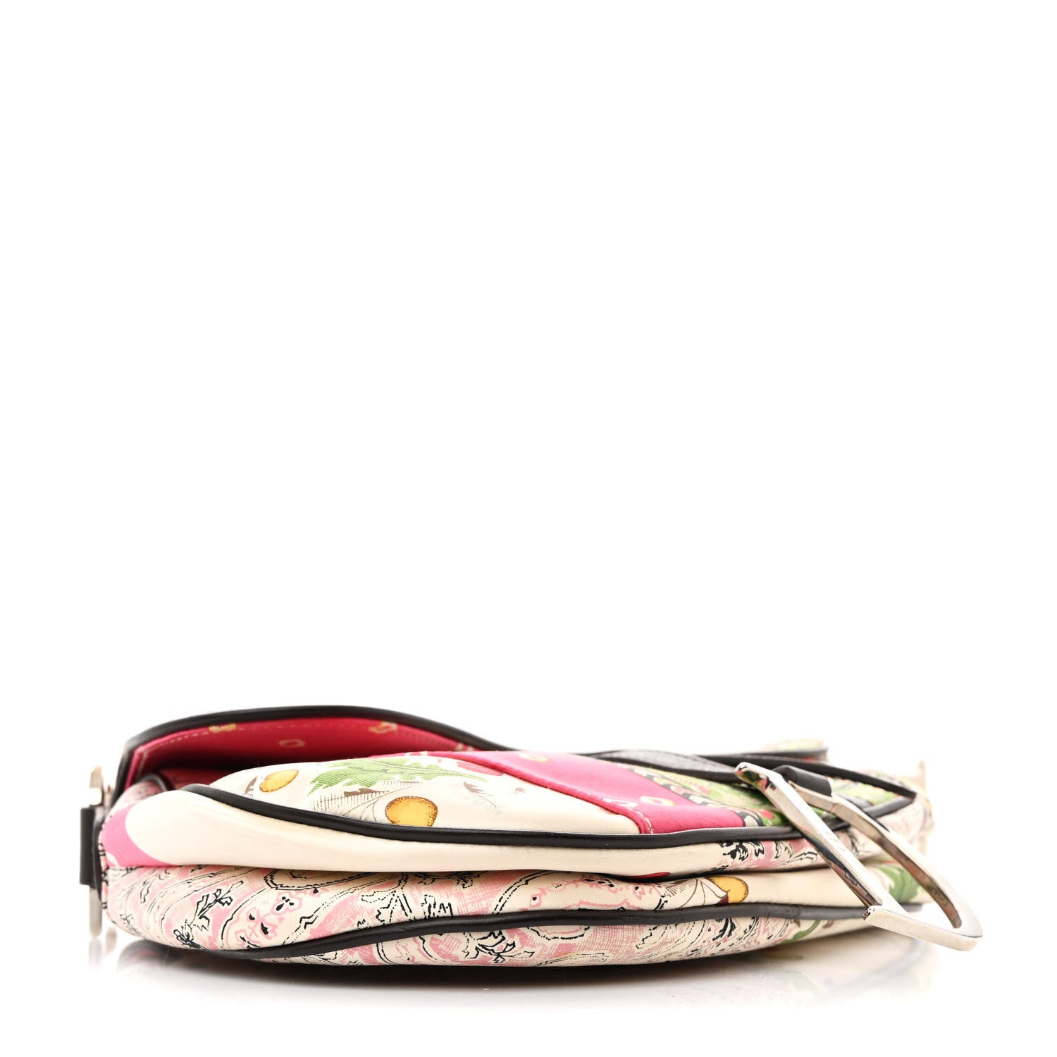 Christian Dior Silk Paisley Saddle Bag Multicolor 4 of 11
