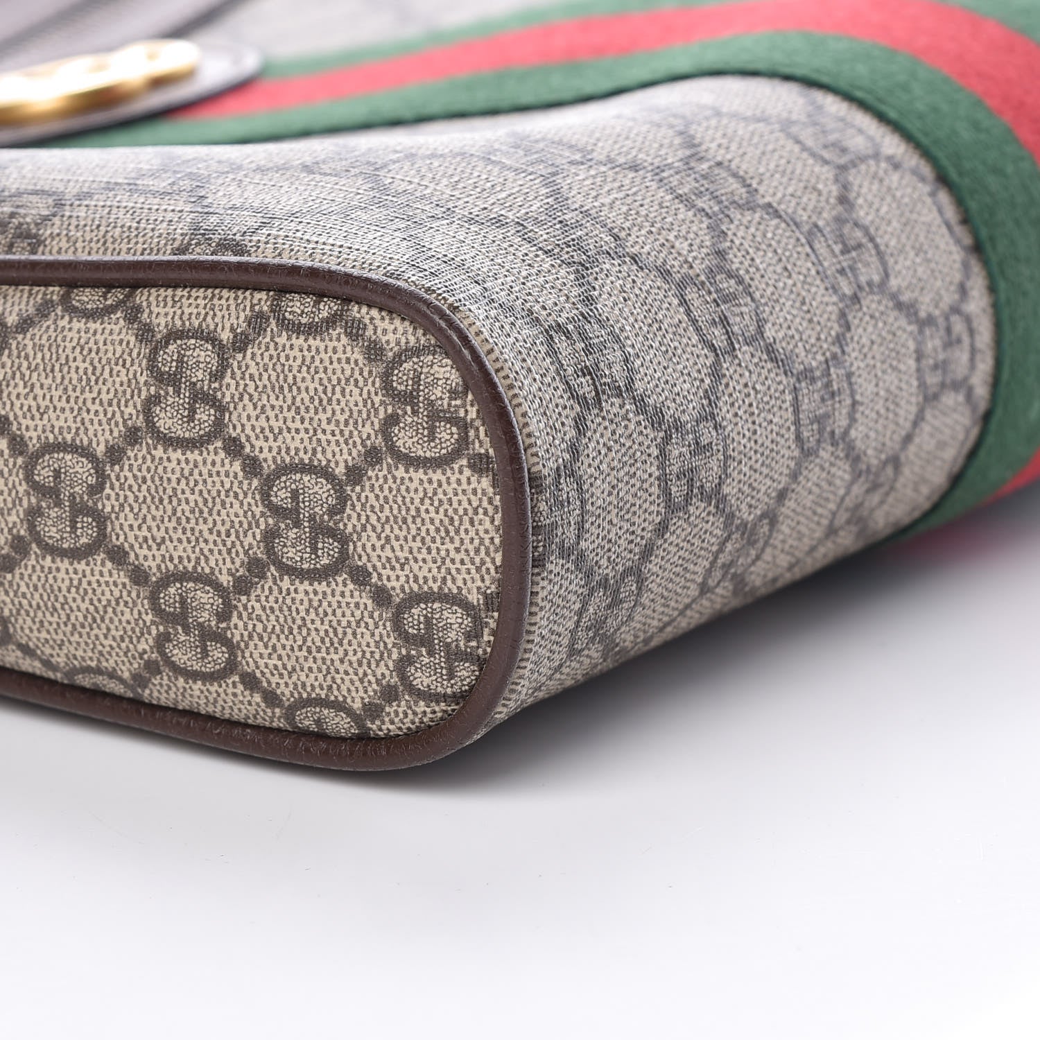 Gucci GG Supreme Monogram Web Medium Ophidia Messenger Bag Brown 5 of 9
