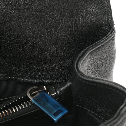 Saint Laurent Sheepskin Matelasse Chevron Monogram Medium College Bag Black 11 of 11