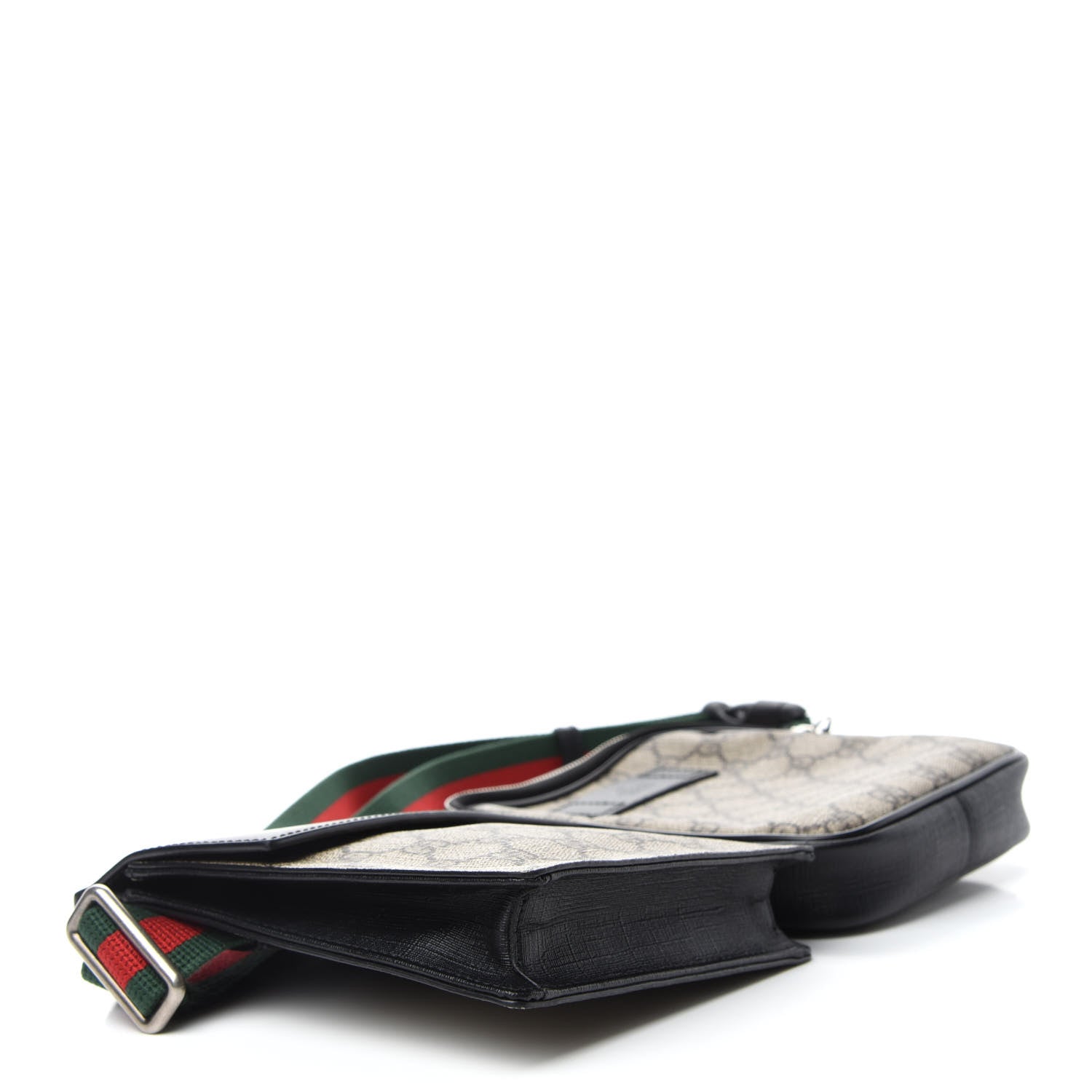 Gucci GG Supreme Monogram Web Belt Bag Black 4 of 11