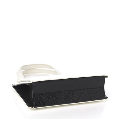 Chanel Caviar Mademoiselle Shoulder Bag Black White 3 of 9