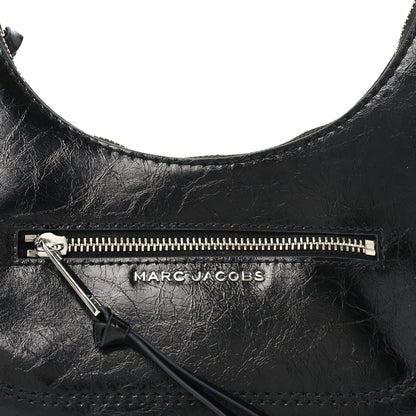 Marc Jacobs Crinkled Calfskin Cruiser Crescent Bag Black 7 of 9