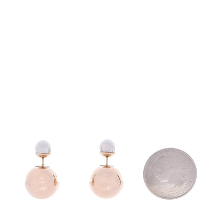 Christian Dior Mise En Dior Tribal Earrings Silver Gold 2 of 5