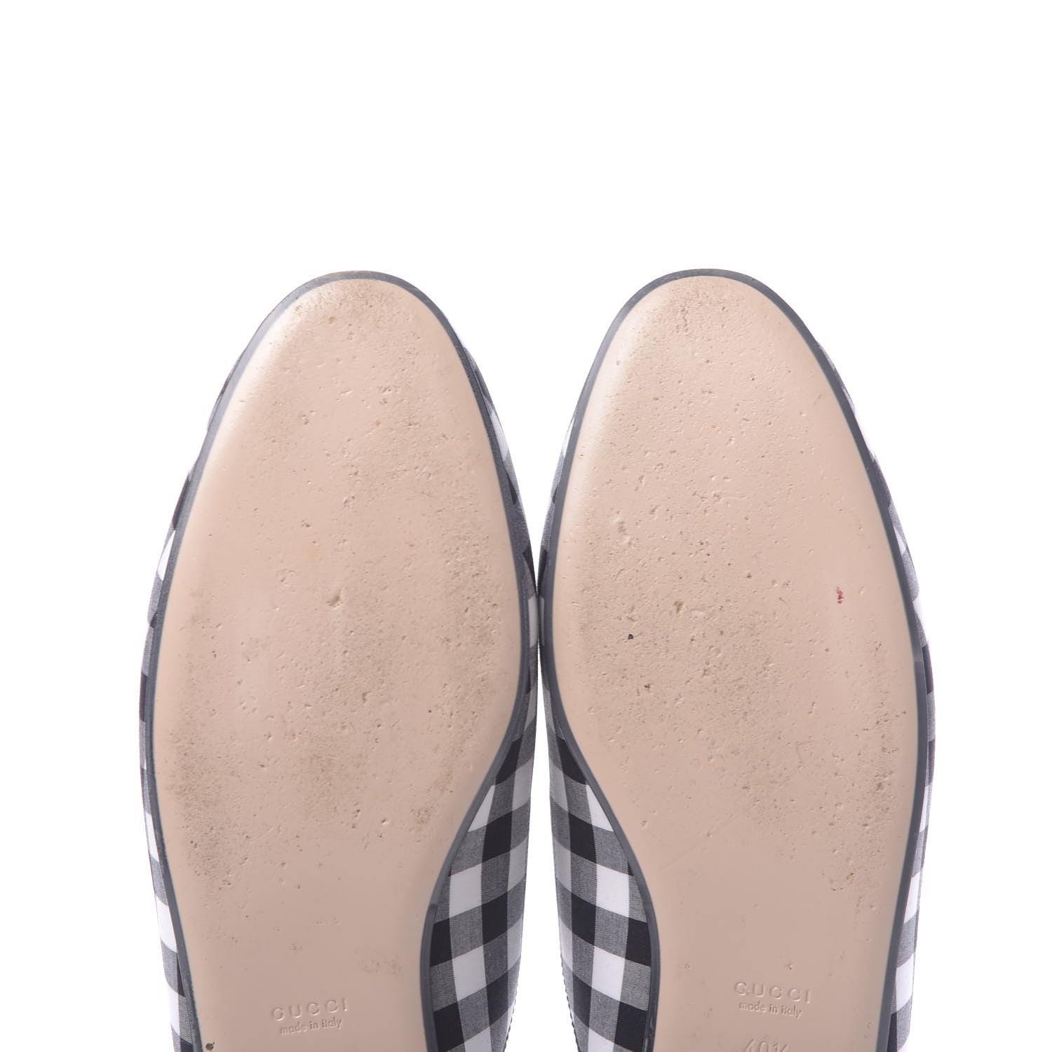 Gucci Cotton Gingham Womens Princetown Slippers 40.5 Black 9 of 11