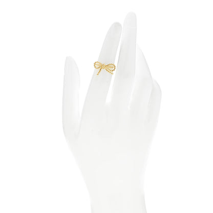 Tiffany 18K Yellow Gold Twist Bow Ring 47 4 2 of 5