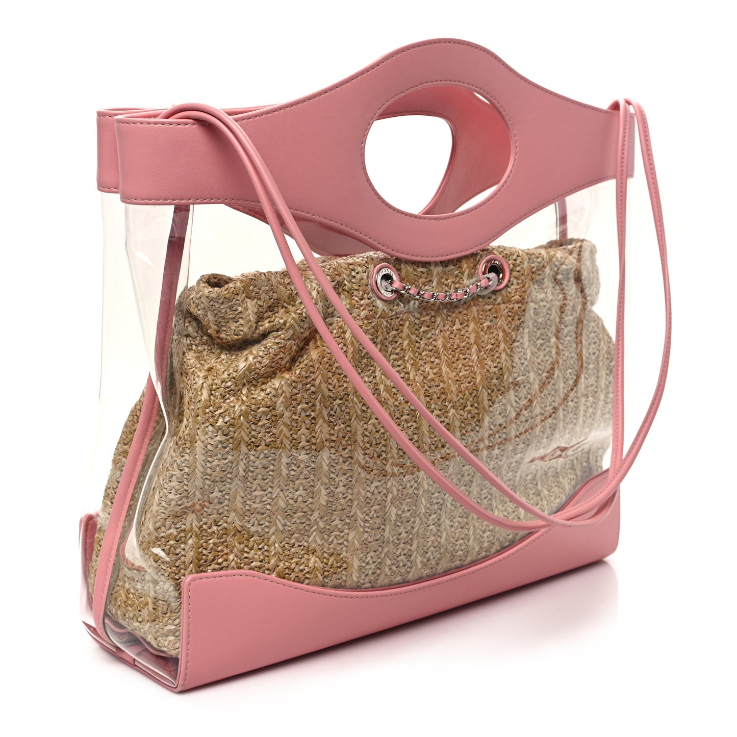 Calfskin PVC Chanel 31 Bag Pink
