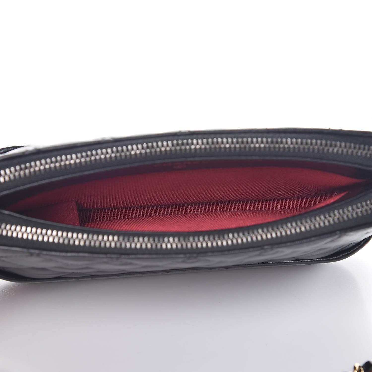 Chanel Aged Calfskin Quilted Small Gabrielle Clutch With Chain Black 7 of 12