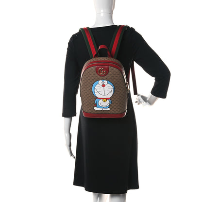 Gucci X DORAEMON Mini Vintage GG Supreme Monogram Small Dome Backpack Beige Cherry Red 2 of 10