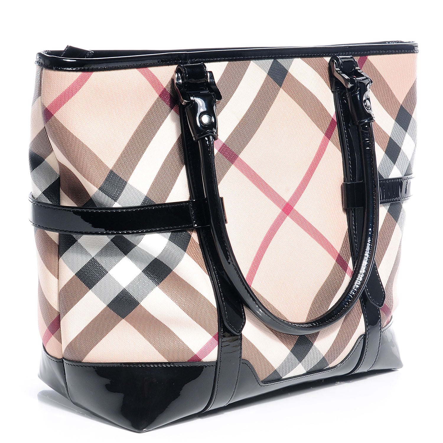Burberry Supernova Check Medium Tote Black 3 of 8