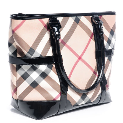 Burberry Supernova Check Medium Tote Black 3 of 8