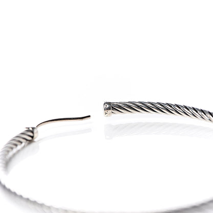 David Yurman Sterling Silver Extra Large Cable Classics Hoop Earrings 5 of 5