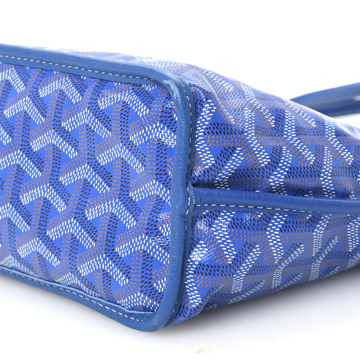 Goyardine Reversible Mini Anjou Sky Blue
