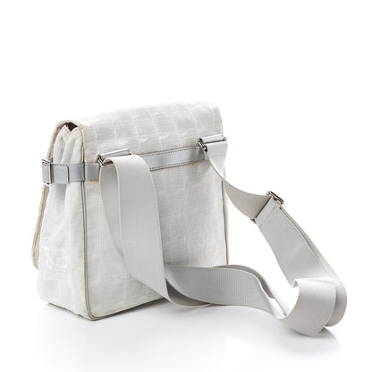 Chanel Nylon Travel Crossbody Messenger White 2 of 10