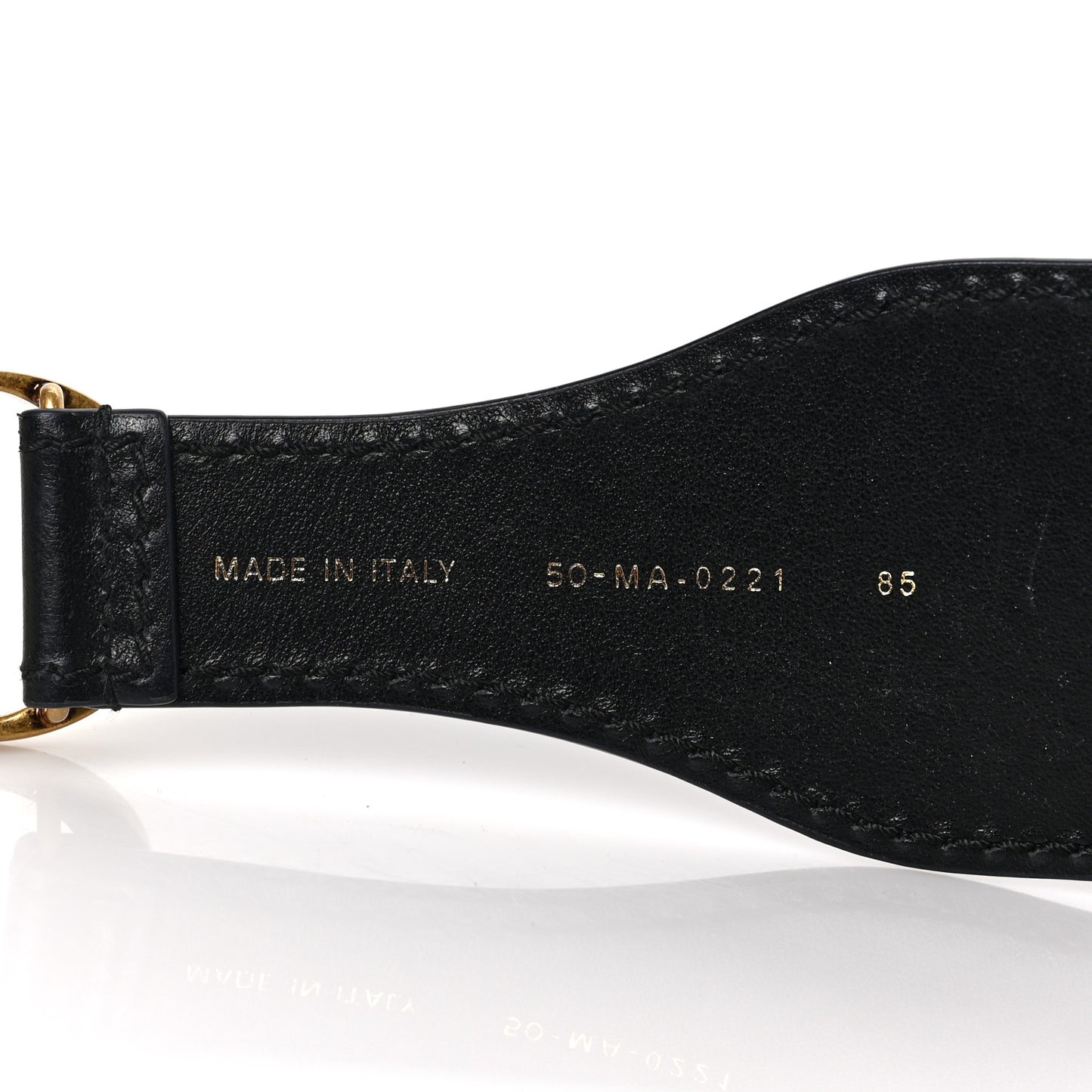 Canvas Embroidered Large Book Belt 85 34 Bleu