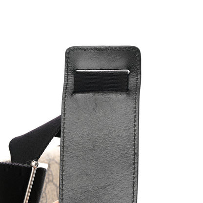 Gucci GG Supreme Monogram Web Flap Messenger Bag Black 15 of 15