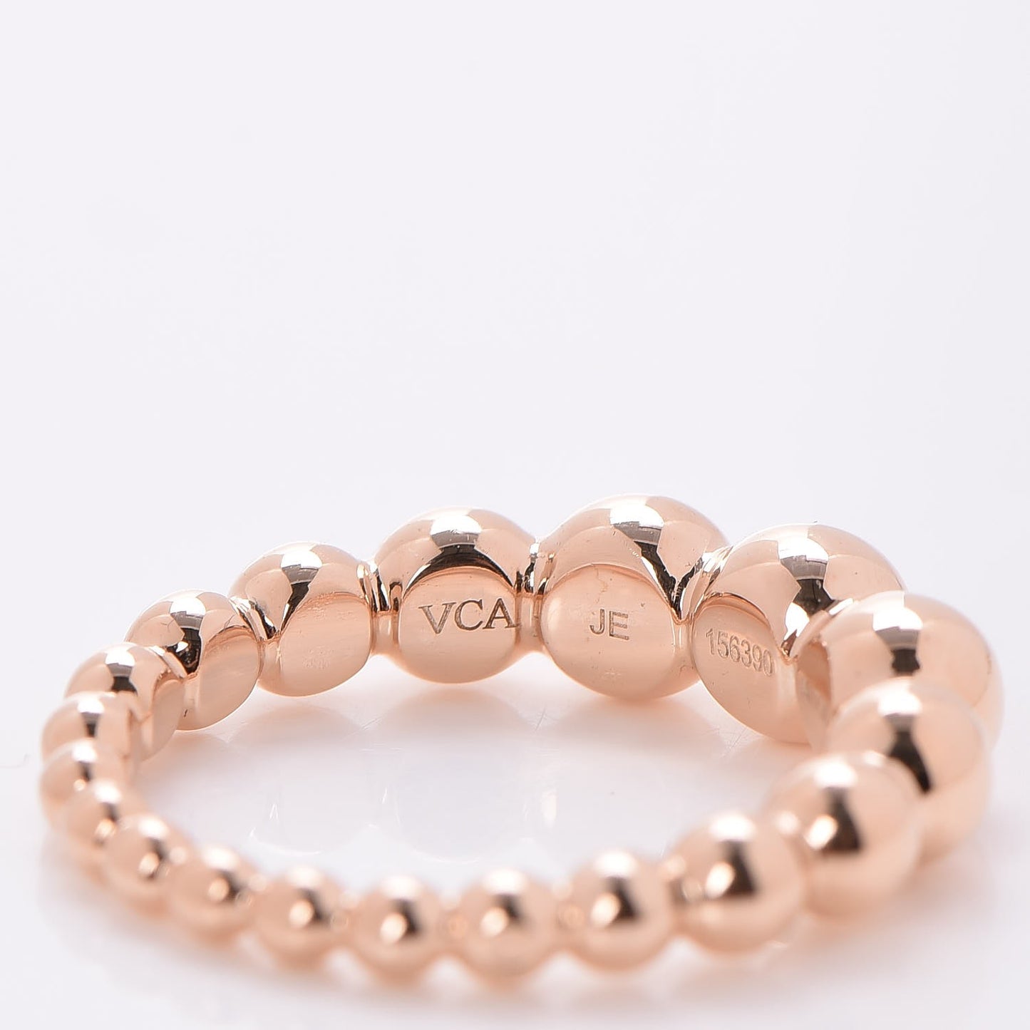 18K Rose Gold Perlee Pearls of Gold Variation Ring 53 6.5