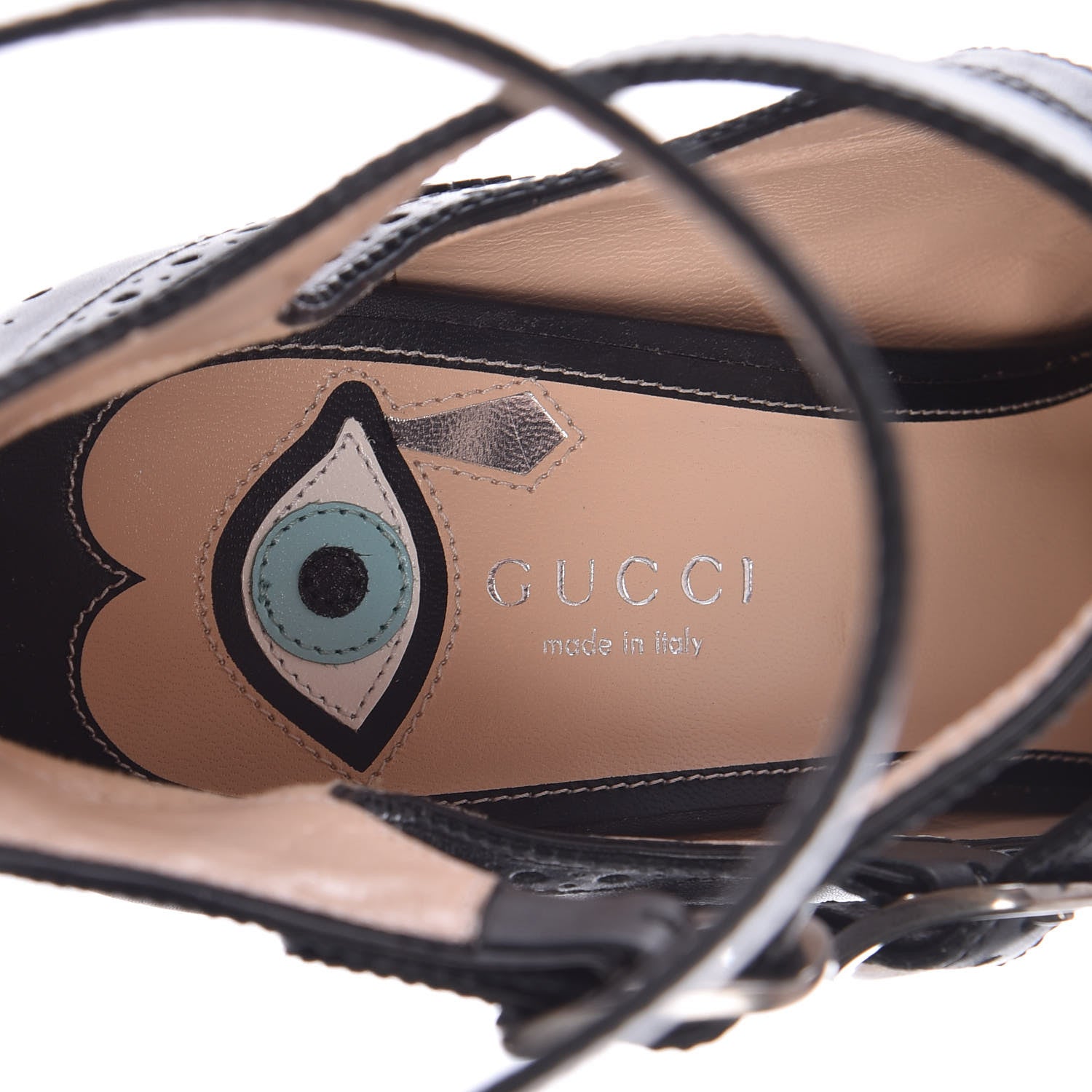 Gucci Calfskin Queercore Mid Calf Loafer Pumps 42 Black 7 of 8
