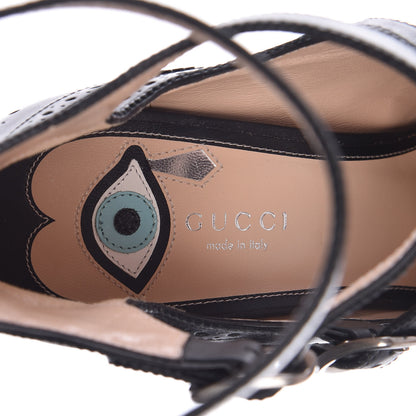 Gucci Calfskin Queercore Mid Calf Loafer Pumps 42 Black 7 of 8