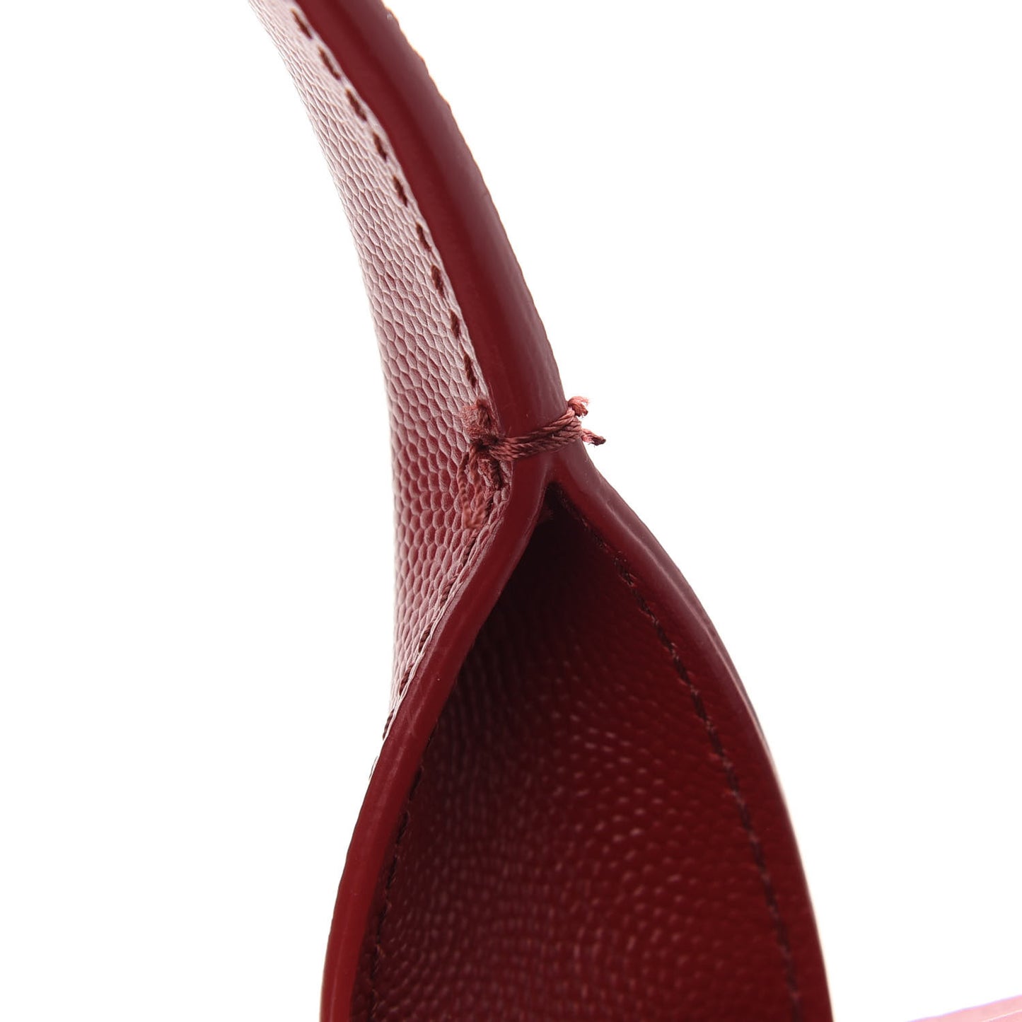 Caviar Medium Studded Deauville Tote Red