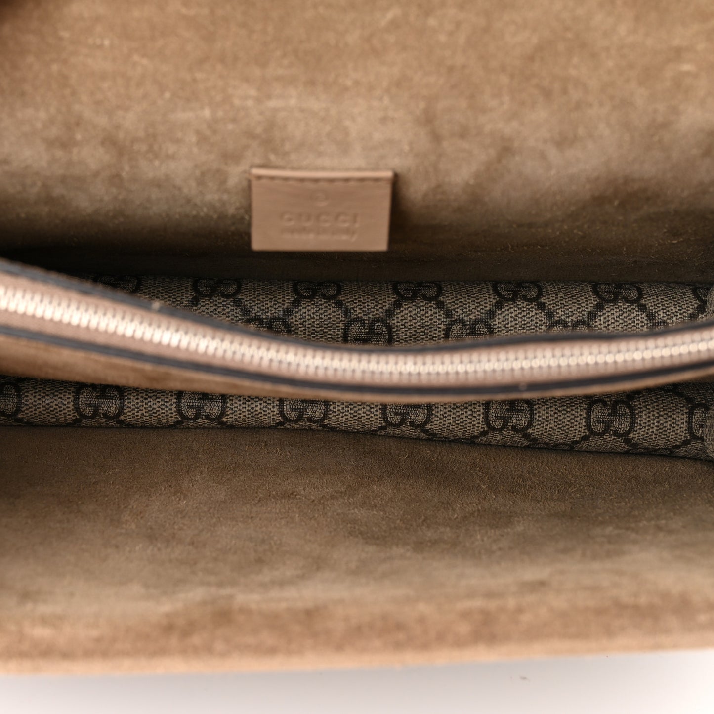 GG Supreme Monogram Small Dionysus Shoulder Bag Taupe