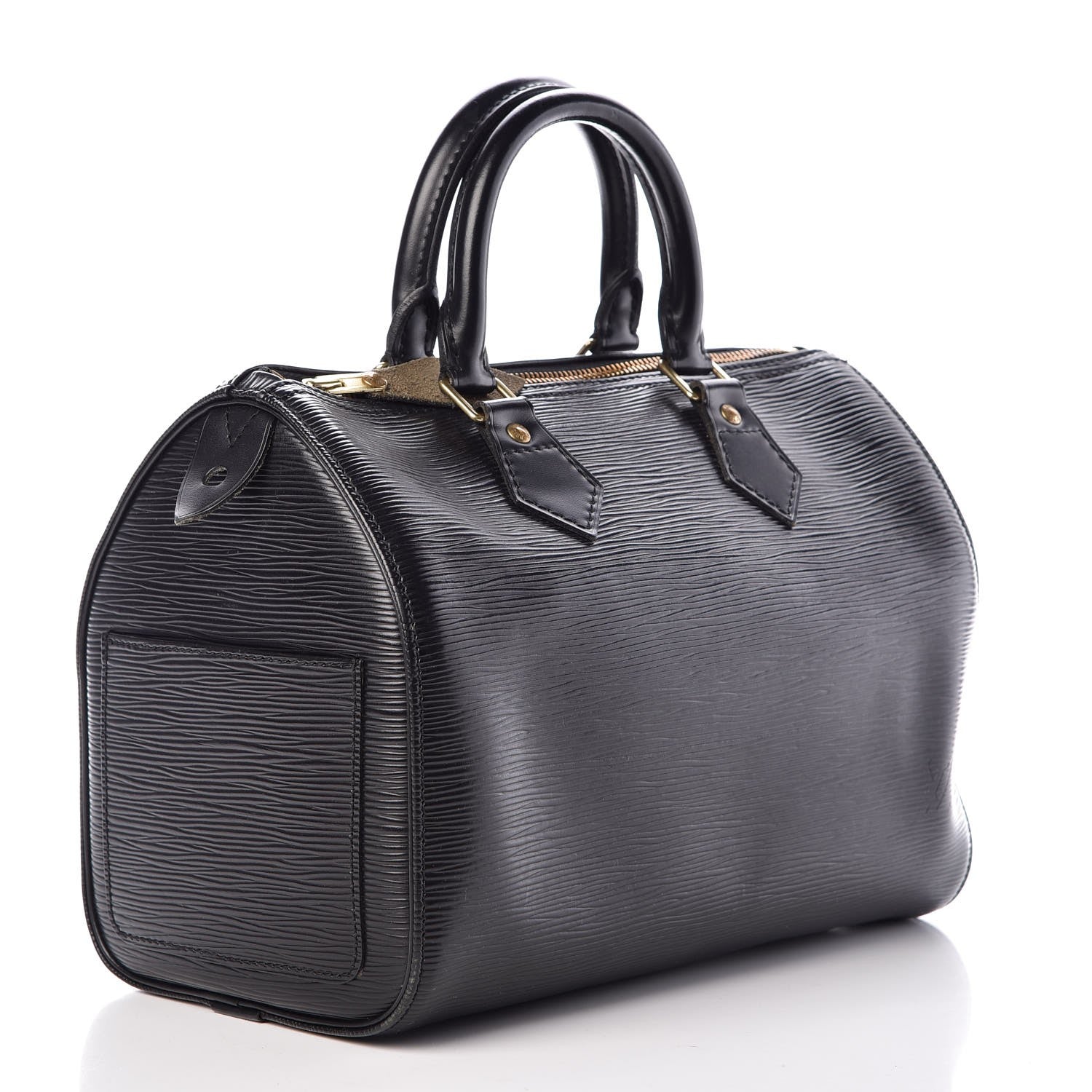 Louis Vuitton Epi Speedy 25 Black 3 of 7