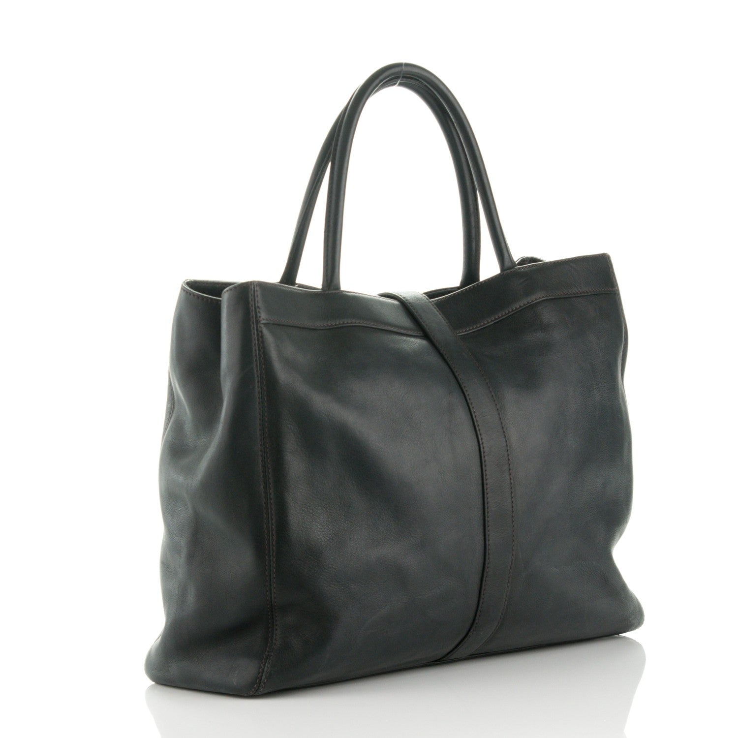 Chanel Calfskin Large Shopping Tote Black 3 of 9