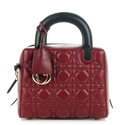 Christian Dior Lambskin Cannage Lily Tote Red Sapphire Blue 1 of 7