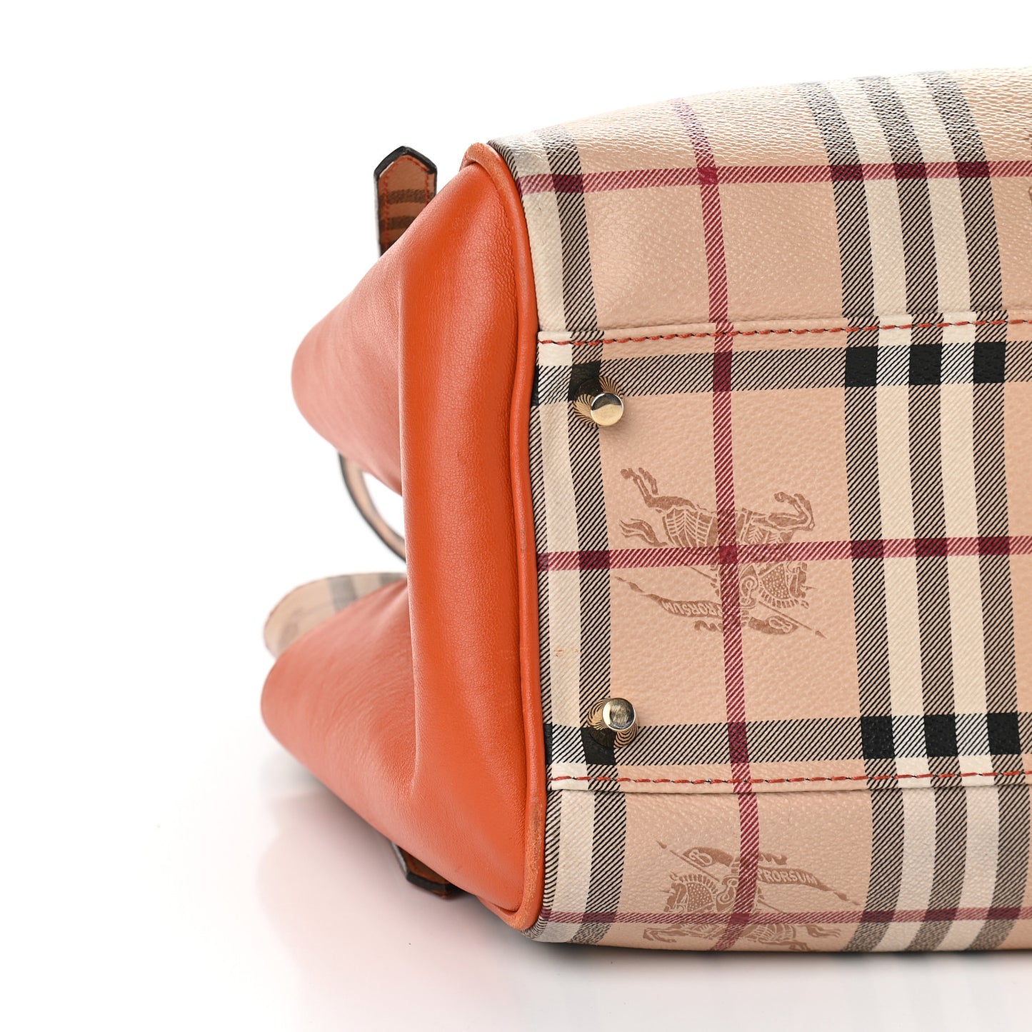Haymarket Check Small Canterbury Tote Burnt Amber