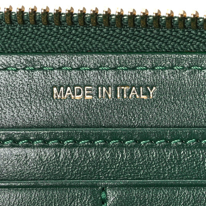Burberry Haymarket Check Large Ziggy Zip Around Wallet Green 7 of 11