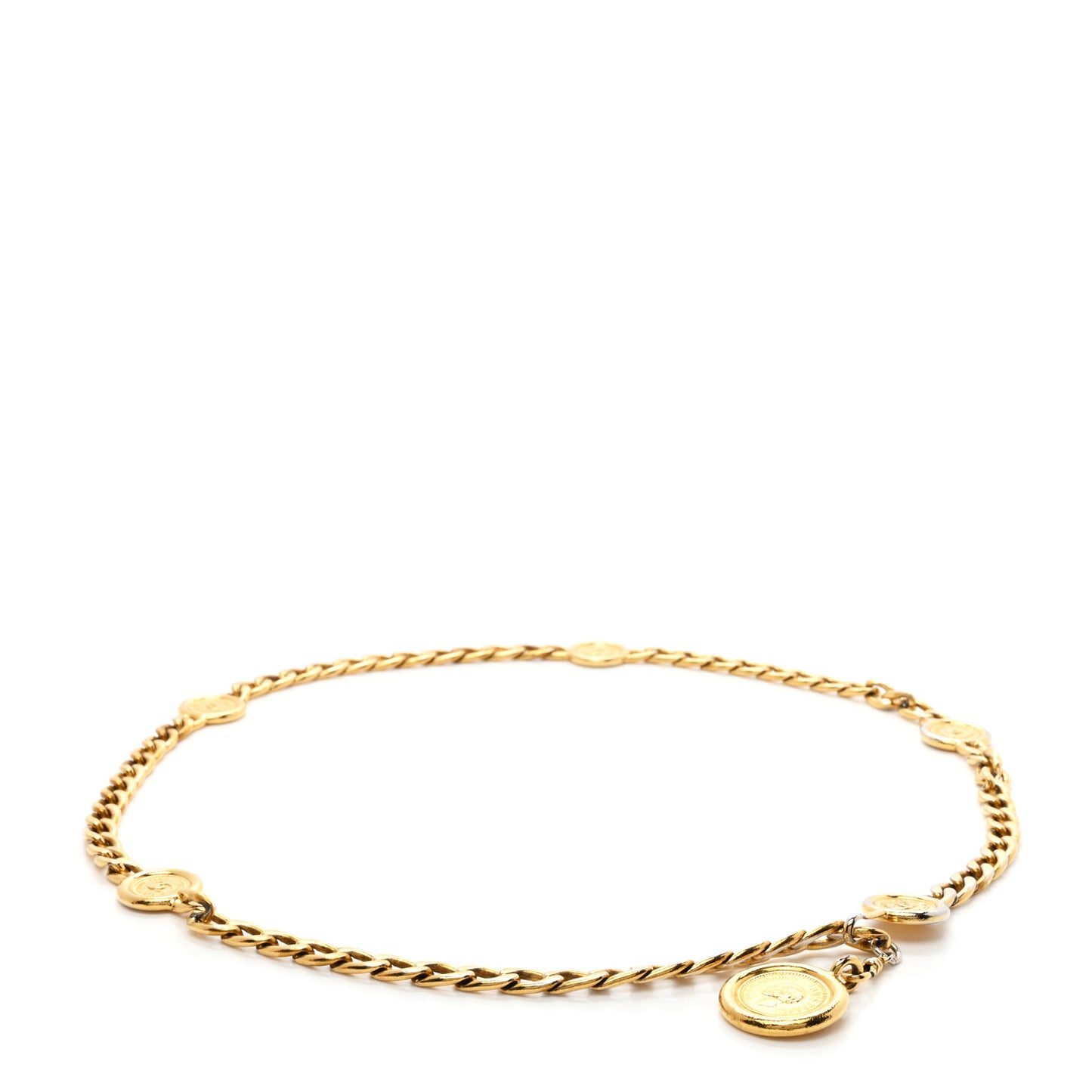 CC Medallion Chain Belt Gold