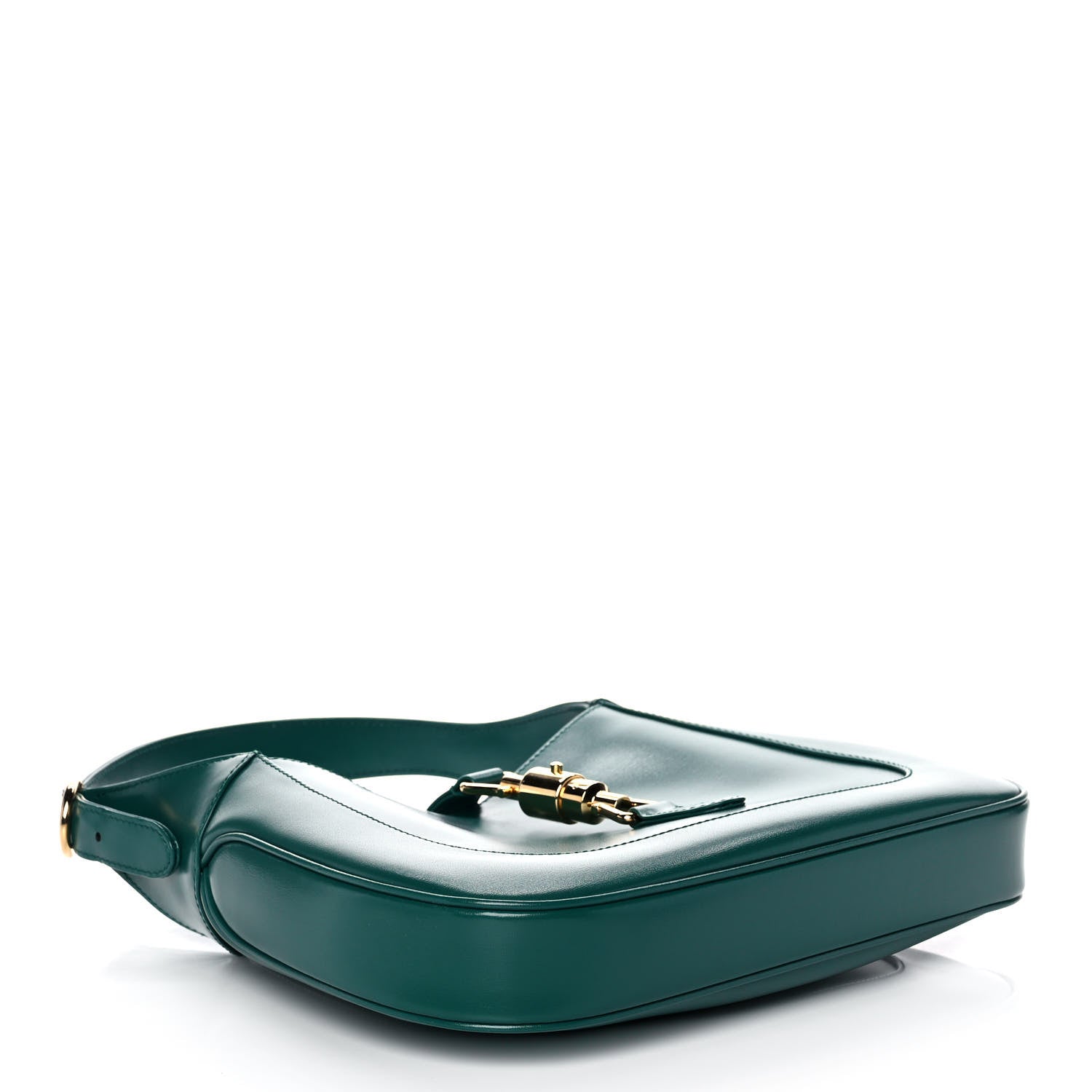 Gucci Boarded Dyana Lux Calfskin Small Jackie 1961 Hobo Emerald 4 of 12