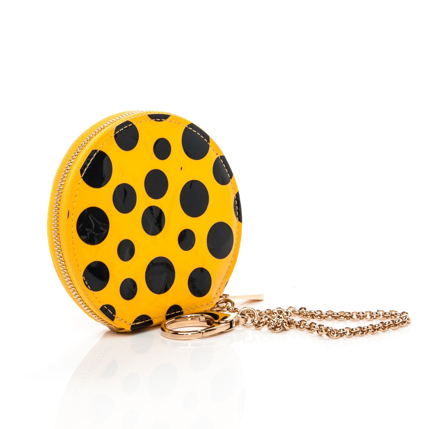 Vernis Kusama Infinity Dots Chapeau Coin Purse Yellow