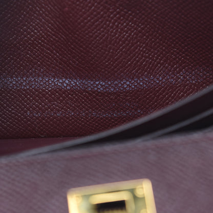 Hermes Epsom Kelly Longue Wallet Bordeaux 7 of 14