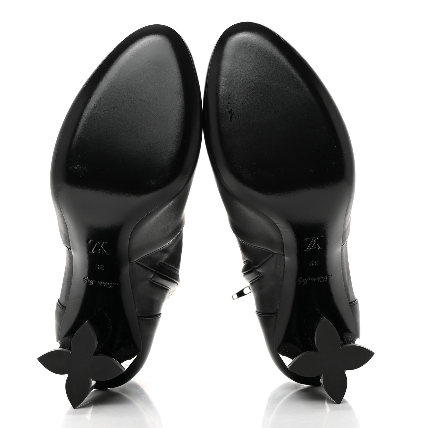 Calfskin Uniformes Silhouette Ankle Boots 39 Black