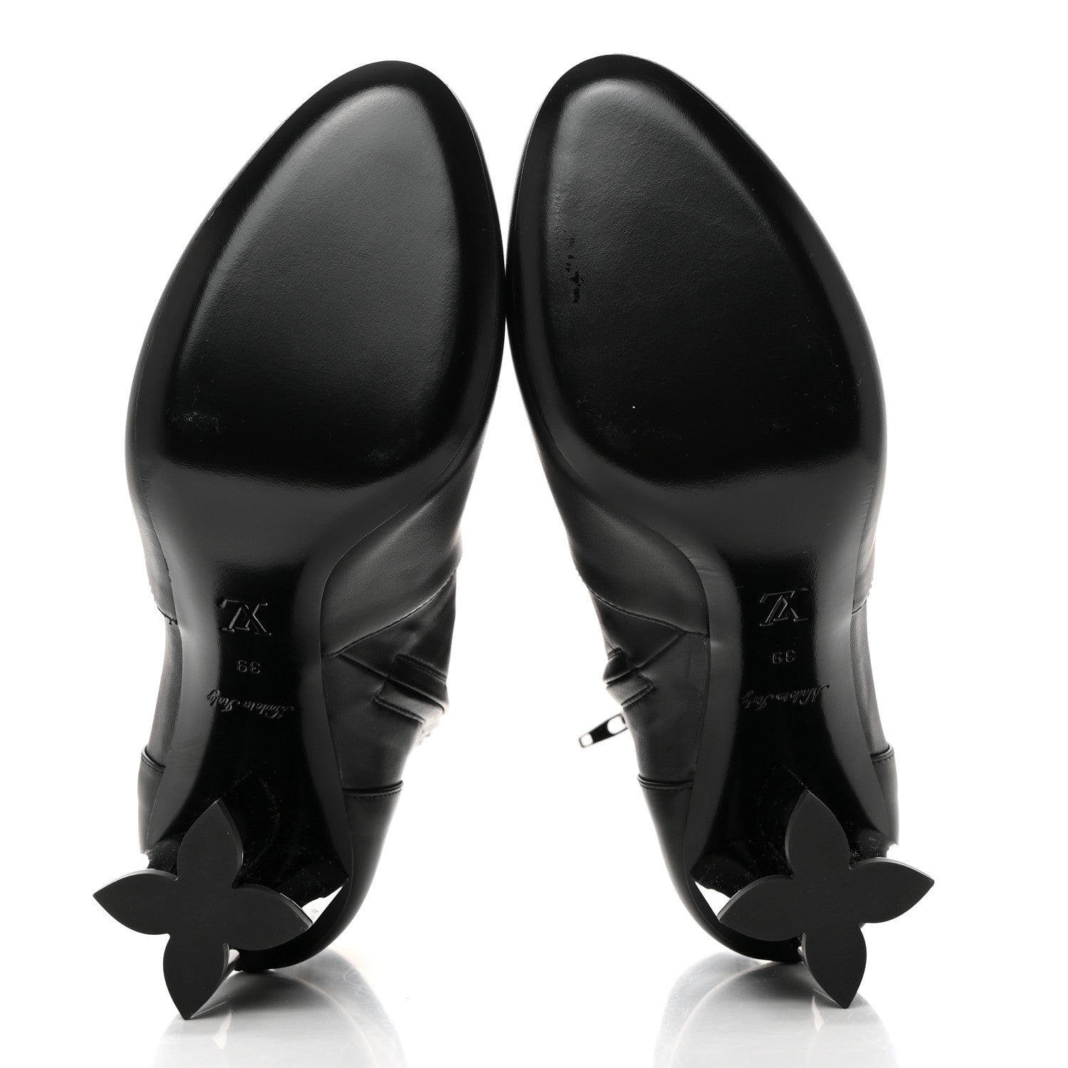 Louis Vuitton Calfskin Uniformes Silhouette Ankle Boots 39 Black 5 of 8