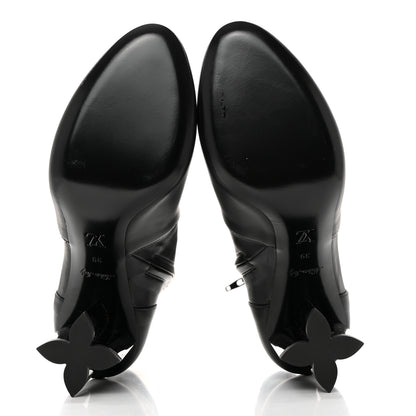 Louis Vuitton Calfskin Uniformes Silhouette Ankle Boots 39 Black 5 of 8