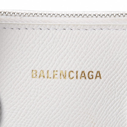 Balenciaga Grained Calfskin XXS Ville Top Handle Bag White Black 7 of 12