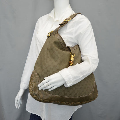 Gucci Monogram Large New Jackie Hobo Bag 2 of 11