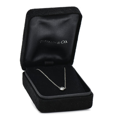 Tiffany Platinum Diamond .33ct Elsa Peretti Diamonds by the Yard Pendant Necklace 7 of 7