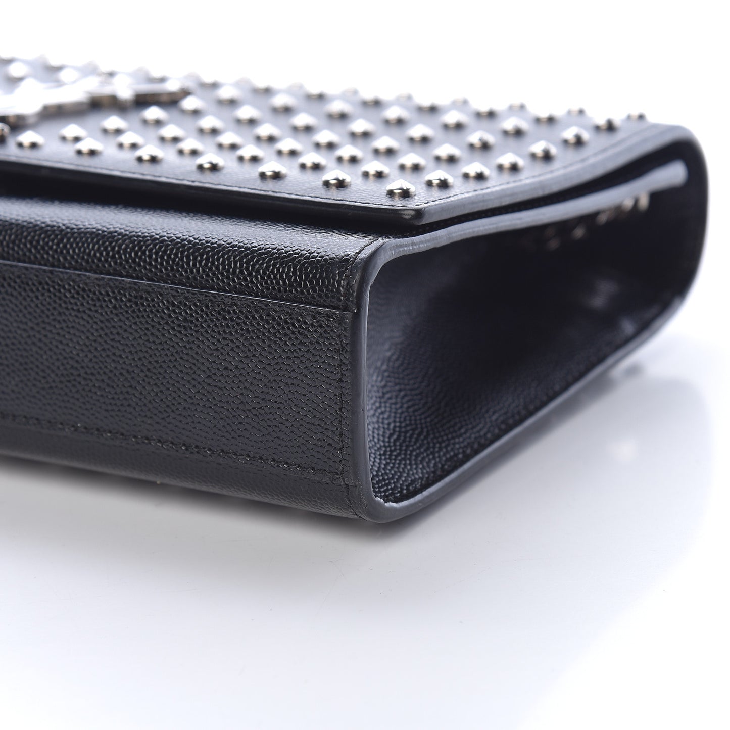 Grain De Poudre Studded Medium Monogram Kate Satchel Black