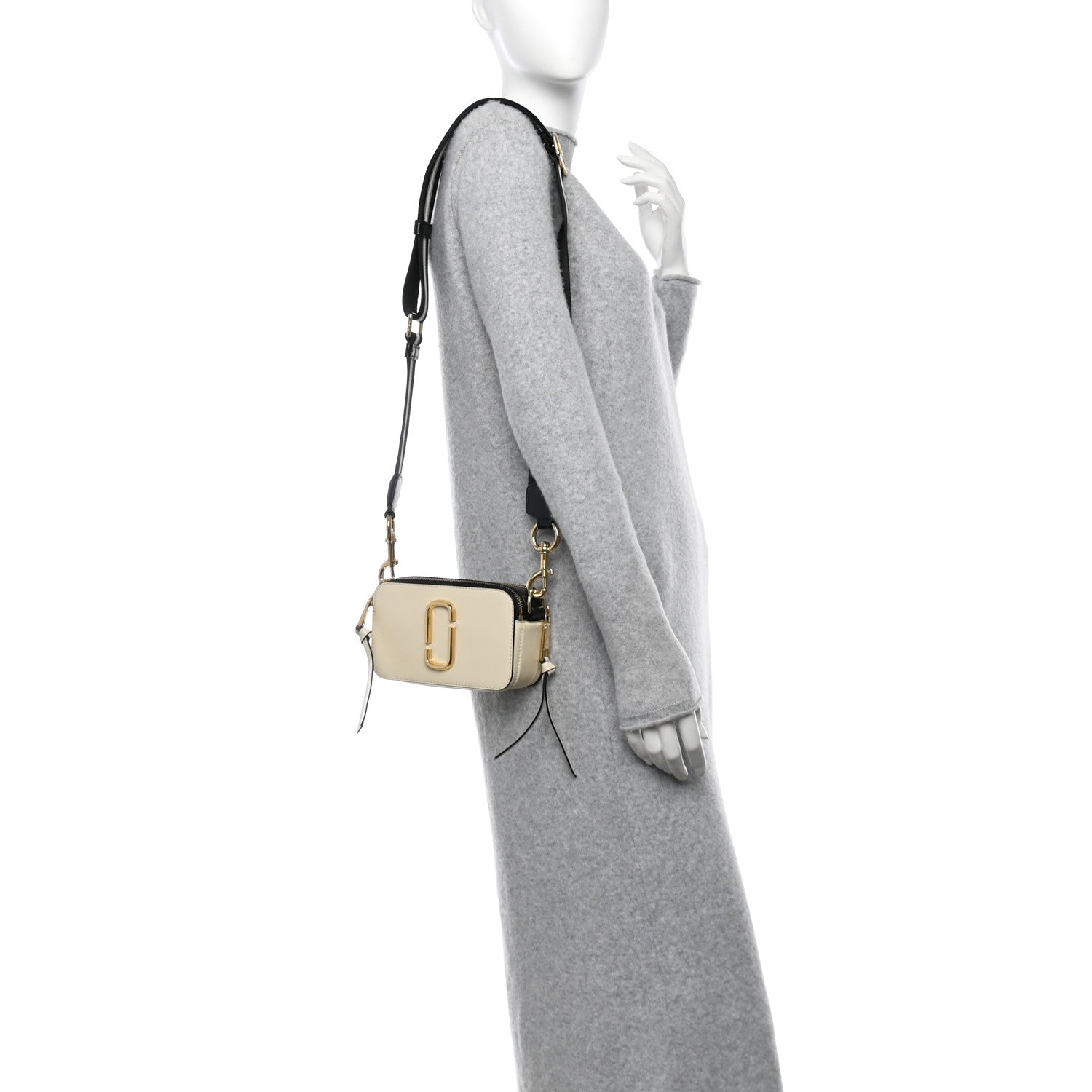 Marc Jacobs Saffiano Small Snapshot Camera Bag New Cloud White Multicolor 2 of 10