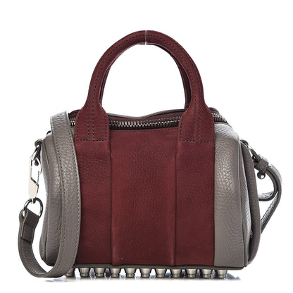 Alexander Wang Nubuck Soft Pebbled Calfskin Mini Rockie Beet Stone Rhodium Hardware 2 of 12