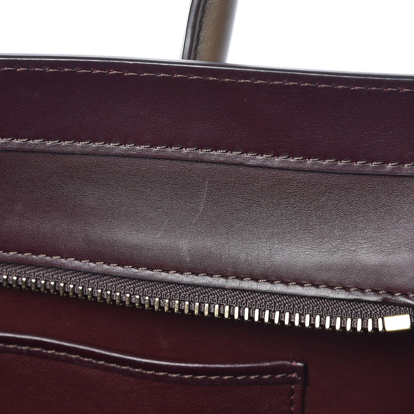 Smooth Calfskin Mini Tri-Color Luggage Black