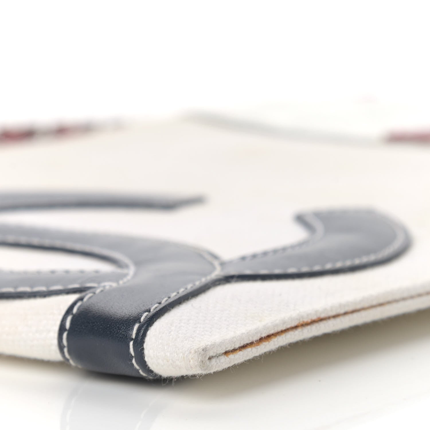 Chanel Canvas Metallic Lambskin Quilted Flag CC Pochette White 8 of 13