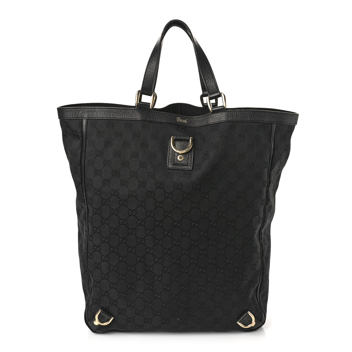 Gucci Monogram Abbey Tote Black 1 of 10