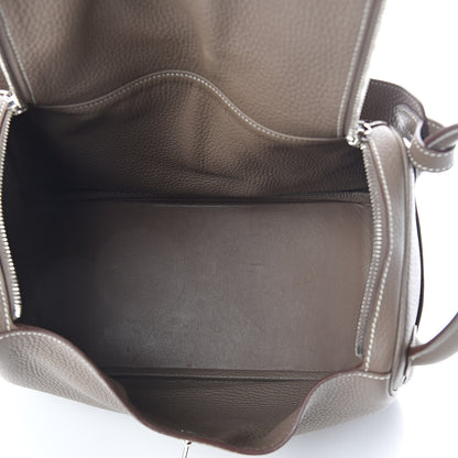 Hermes Taurillon Clemence Lindy 30 Etoupe 5 of 10