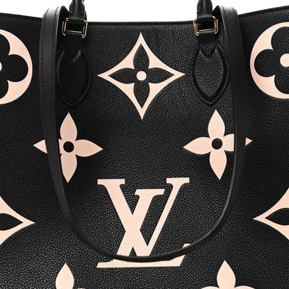Louis Vuitton Empreinte Monogram Giant Onthego GM Black Beige 7 of 9