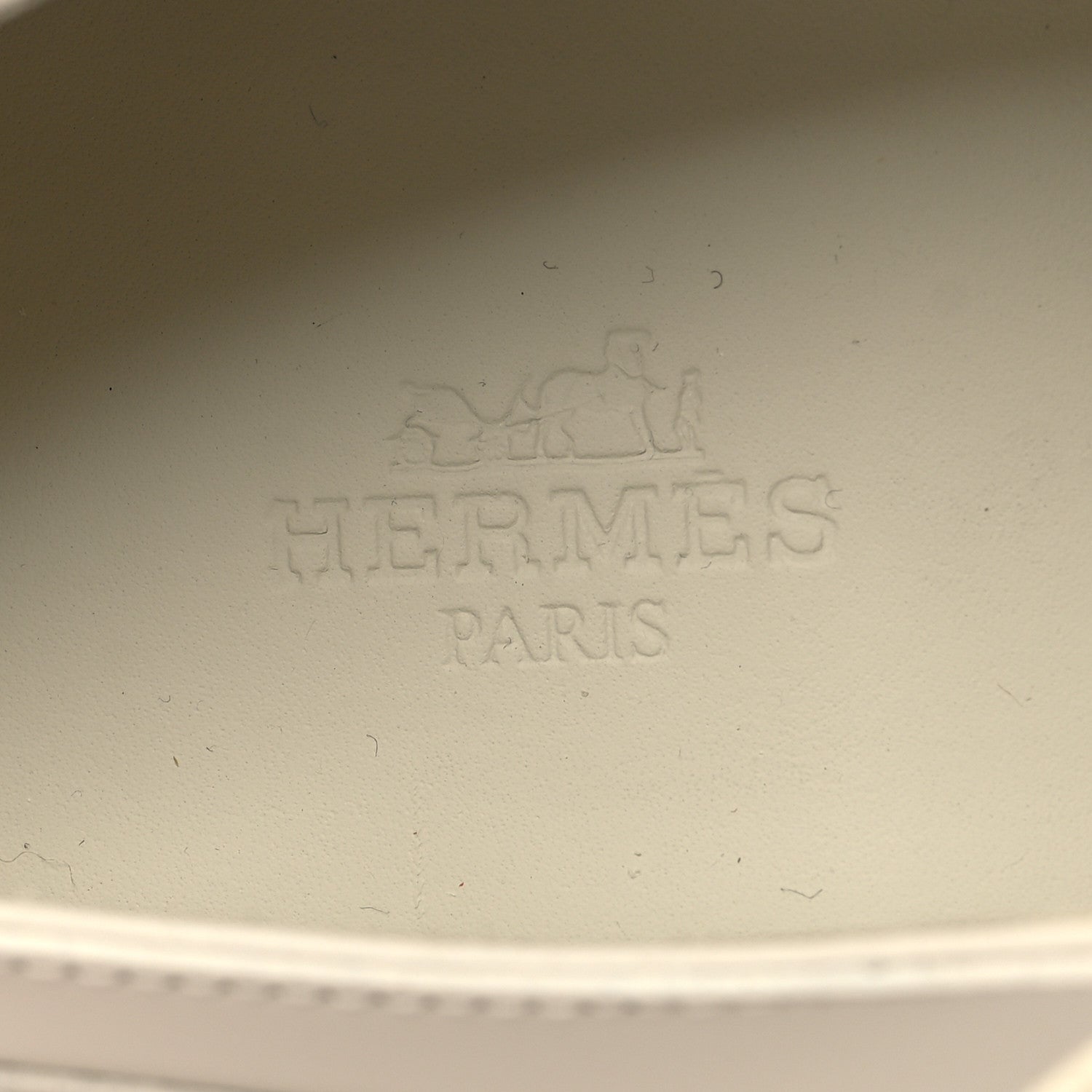 Hermes Glazed Calfskin Womens First Derby Shoes 37 Beige Glaise 8 of 9
