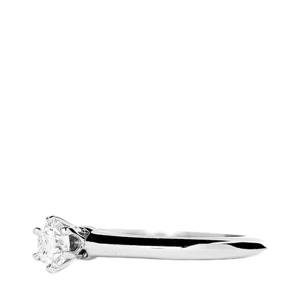 Tiffany Platinum Diamond .26ct Solitaire Engagement Ring 51 5.75 3 of 6