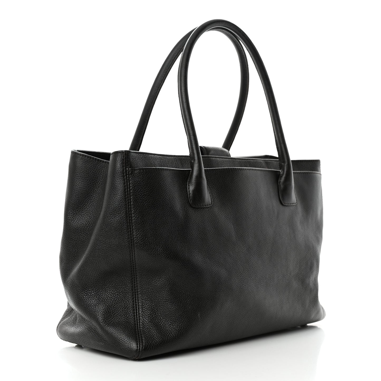 Calfskin Cerf Executive Shopper Tote Brown